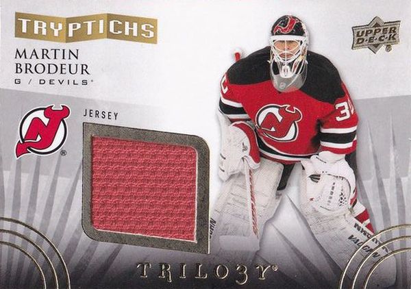 jersey karta MARTIN BRODEUR 14-15 Trilogy Tryptichs /600